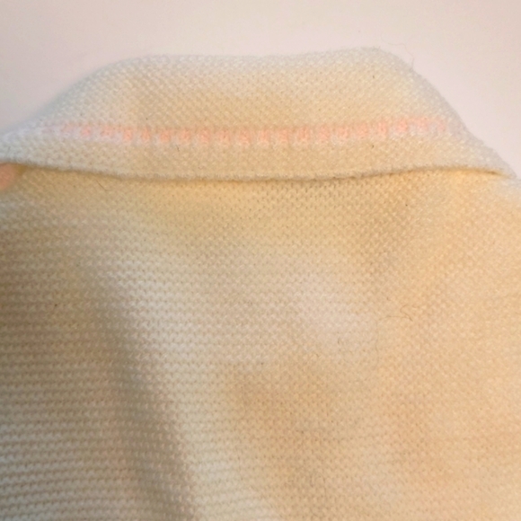 Vintage Miniatures Kids Sweater Dress Cardigan Knit Smocked Floral Flowers Girls - Picture 3 of 12